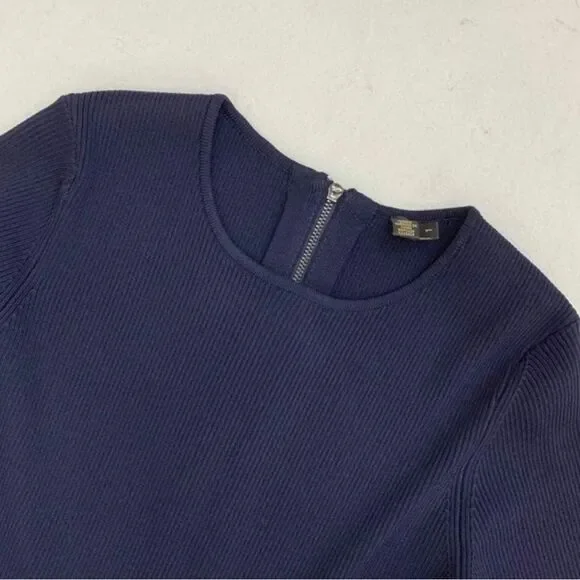 Ted Baker London Salyee Ribbed Scalloped Trim Knit Skater Dress NWOT S - Picture 7 of 9